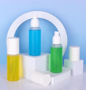 100ml Frosted Clear PET Toner Bottle With Sprayer Pump